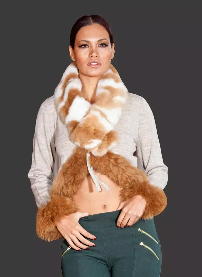 Pure Soft Alpaca Fur Scarves