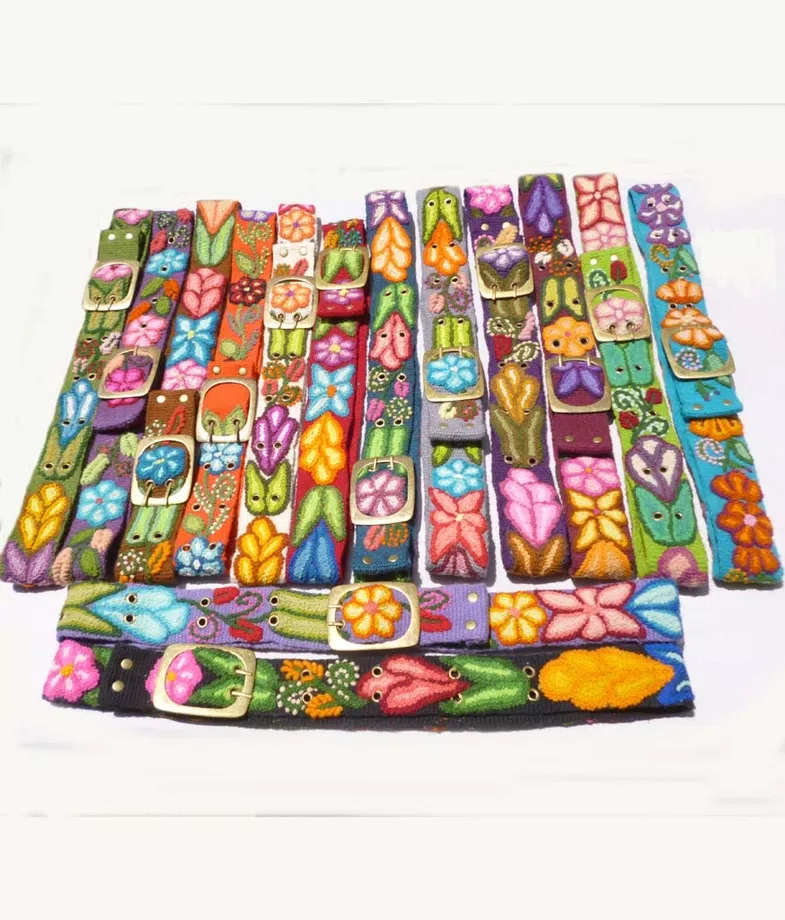 Hot Prices Andean Wool Embroidery Belts