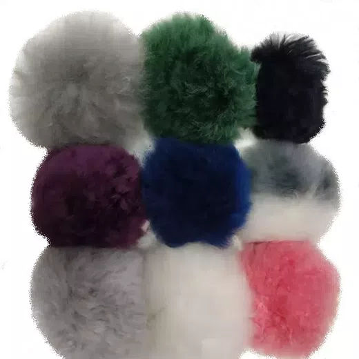 Luxury Baby Alpaca Fur Pom Pom d15