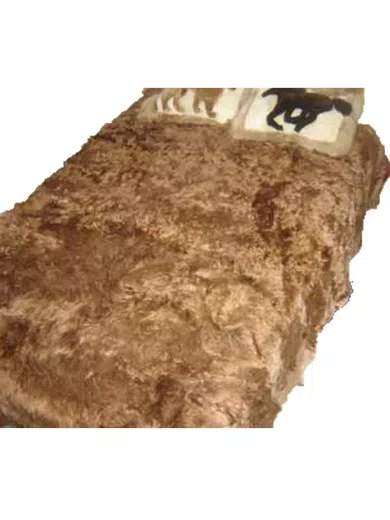Luxury Softness Baby Alpaca Suri Fur Bedspread d06