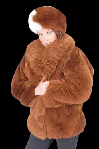 Luxury Alpaca Fur Coat d04