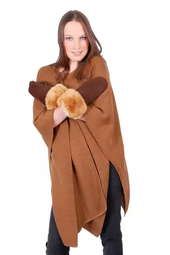 Baby Alpaca Fur Mittens d01