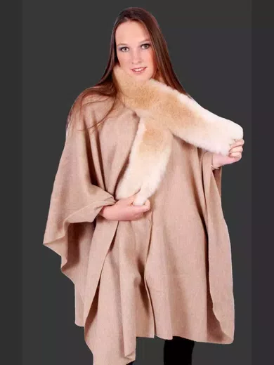 Soft Warm Baby Alpaca Fur Scarves d01