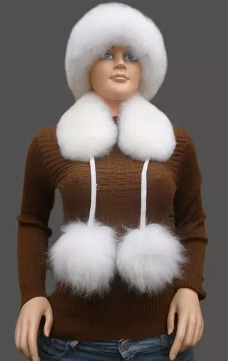 Softness Alpaca Fur Scarves d02