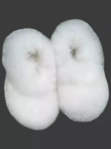 Finest Baby Alpaca Fur Slippers d06