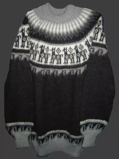 Rustic Alpaca Fiber Sweater d15