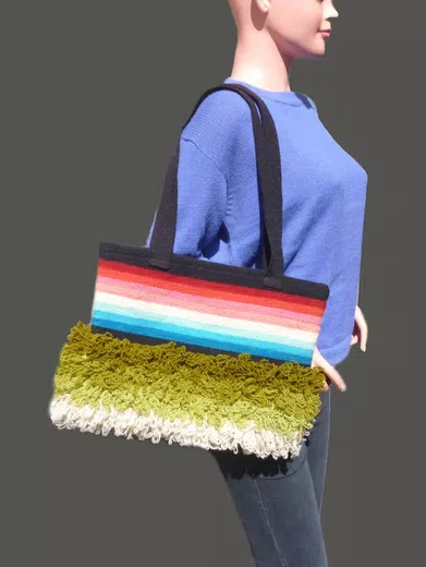 Merino Sheep Wool Handbag d07