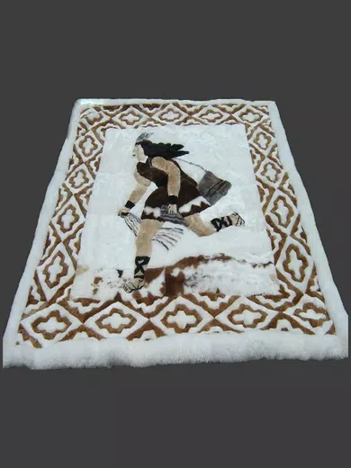 Baby Alpaca Fur Rugs handmade by skilled artisans d01