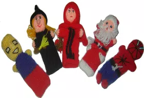Handmade Andean Wool Finger Puppets