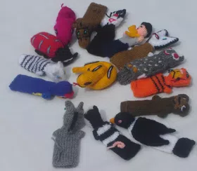 Handmade Andean Wool Finger Puppets