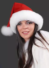 Christmas Baby Alpaca Fur Hat