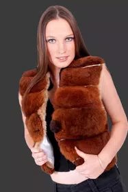 Finest Baby alpaca Soft Fur Skin Vest