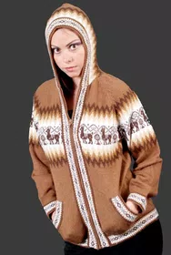Alpaca Wool Hood Jacket