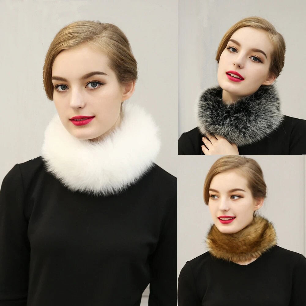 Soft and Warm Baby Alpaca Fur Neck Collars