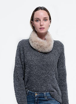 Luxury Baby Alpaca Fur Neck Collar