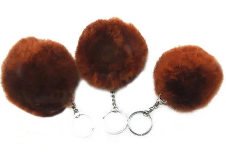 Fashion Baby Alpaca Fur Keychains