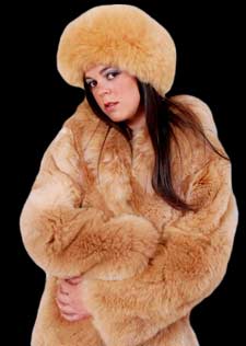 Luxury Alpaca Fur Coat