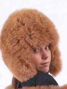 Alpaca Skin Hat is soft and warm