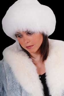 Soft Alpaca Fur Hat for cold season
