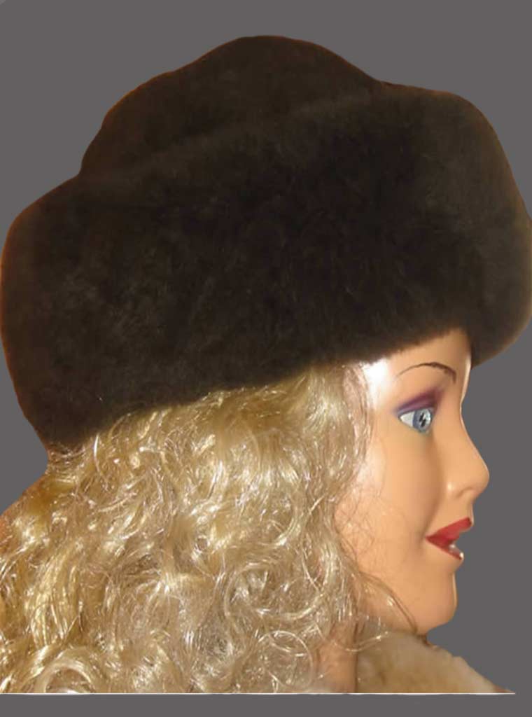 handmade Fashion Baby Alpaca Fur Hat style russian