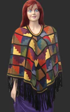 Image result for Multicolor Fine Alpaca Poncho