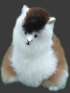 Present Alpaca Fur Stuffed Plush Llamita