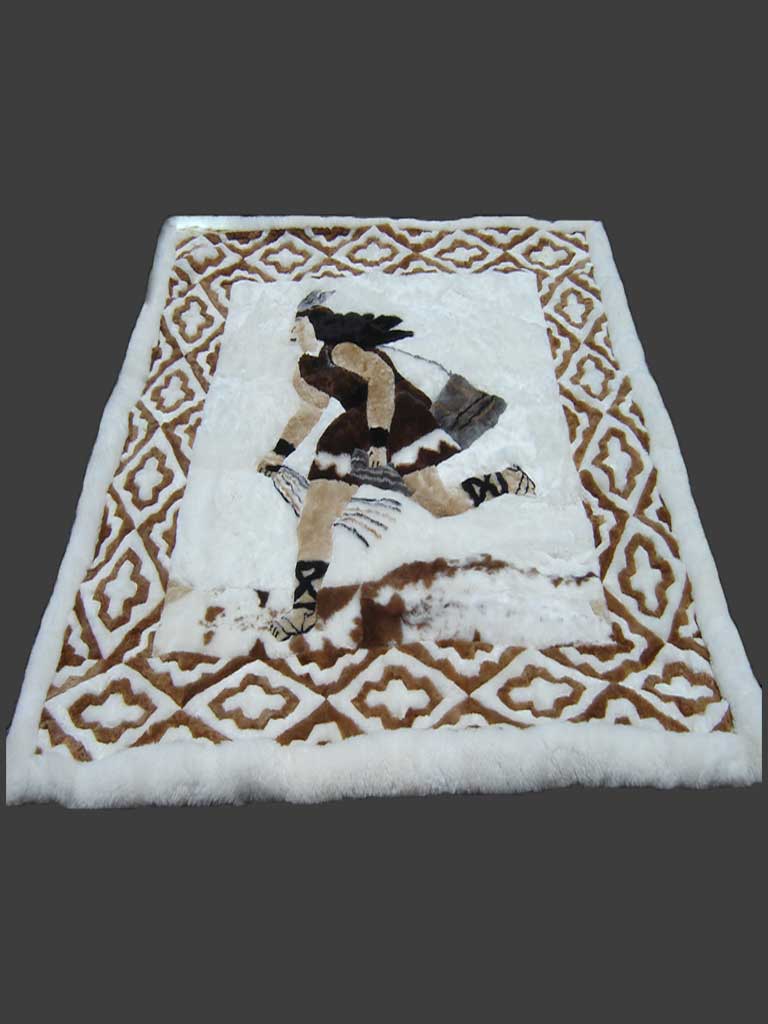 Luxury Handmade Baby Alpaca Fur Rug