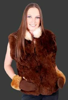 Fashion Baby alpaca Fur Vest