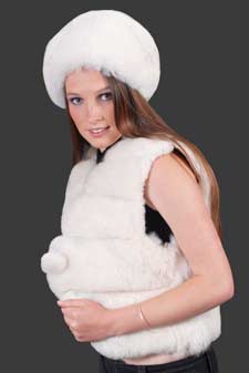 Fashionable Baby alpaca Fur Vest Set