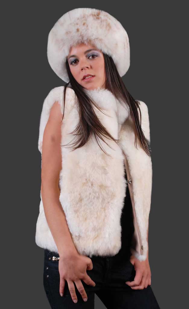 Finest Baby alpaca Soft Fur Skin Vest