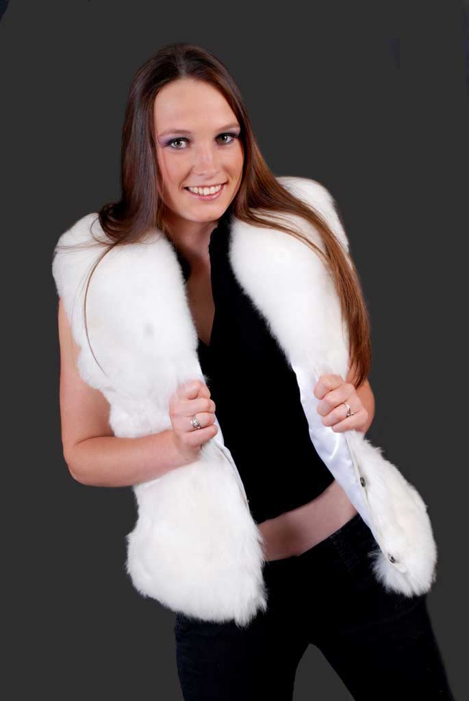 Softness Baby alpaca Fur Skin Vest